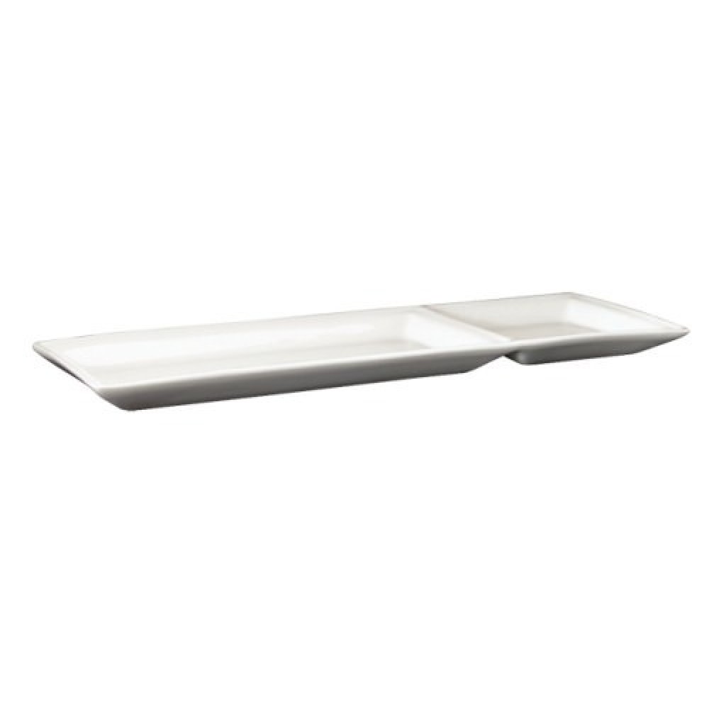 Genware Fine China Divided Base for Square Bowls 30x10cm/12x