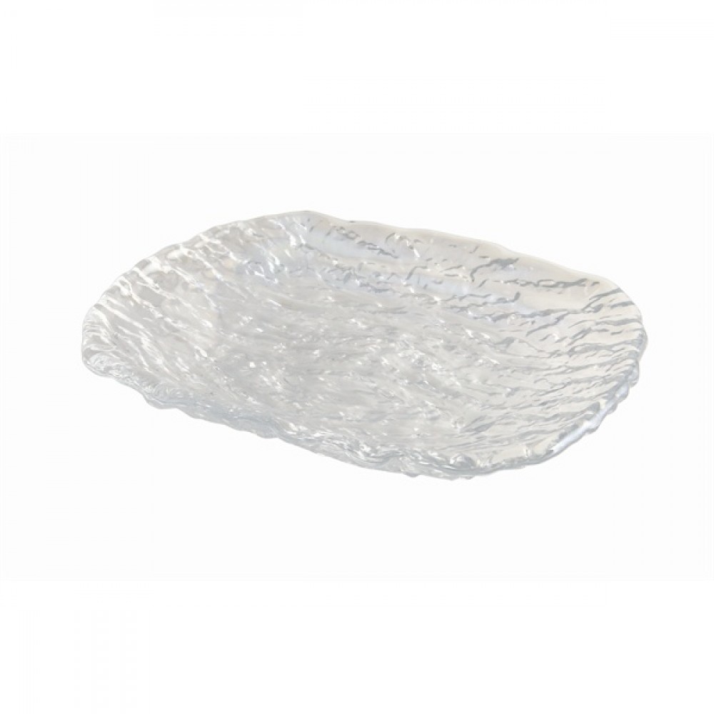 Berties Glacier Glass Plate 20x17cm
