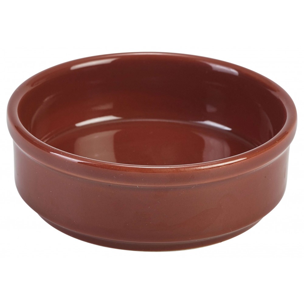 Genware Terracotta Round Tapas Dish 10cm