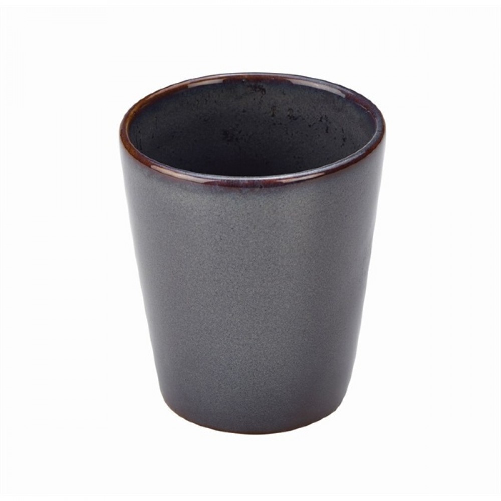 Terra Stoneware Conical Cup Blue 10cm-4"