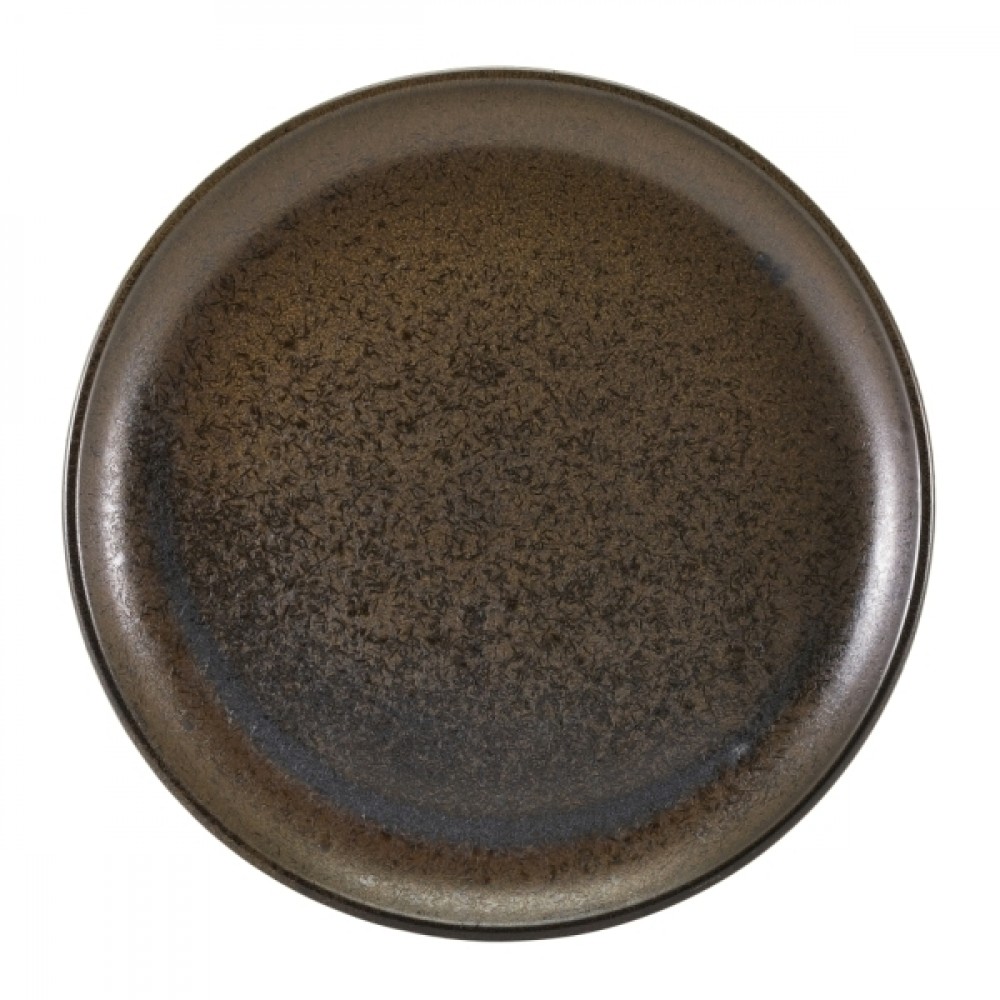 Terra Porcelain Coupe Plate Black 27.5cm-10.75"