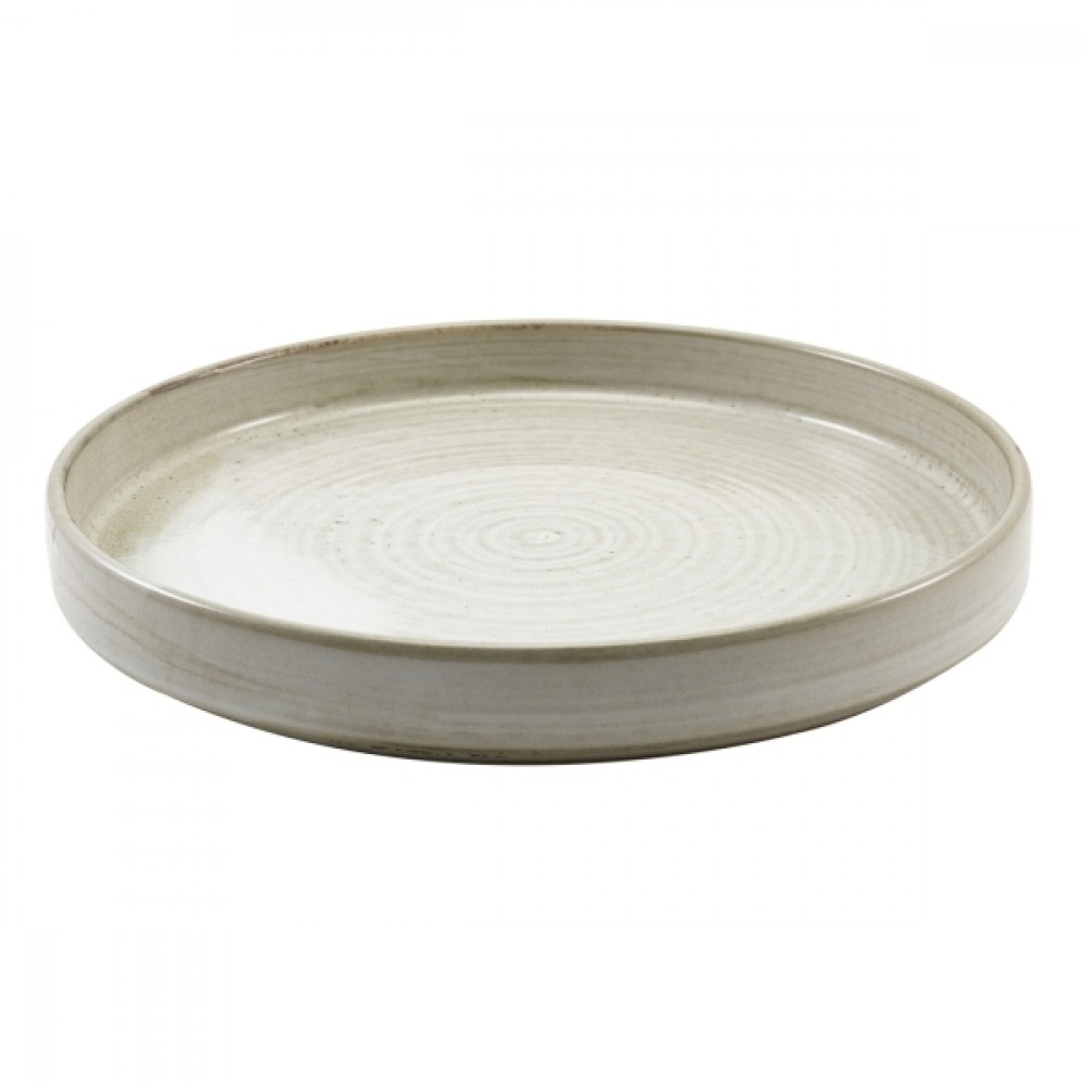 Terra Porcelain Presentation Plate Grey 26cm-10.25"