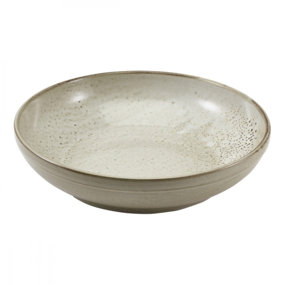 Terra Porcelain Coupe Bowl Grey 27.5cm-10.75"