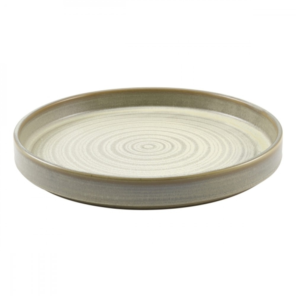 Terra Porcelain Presentation Plate Matt Grey 26cm-10.25"