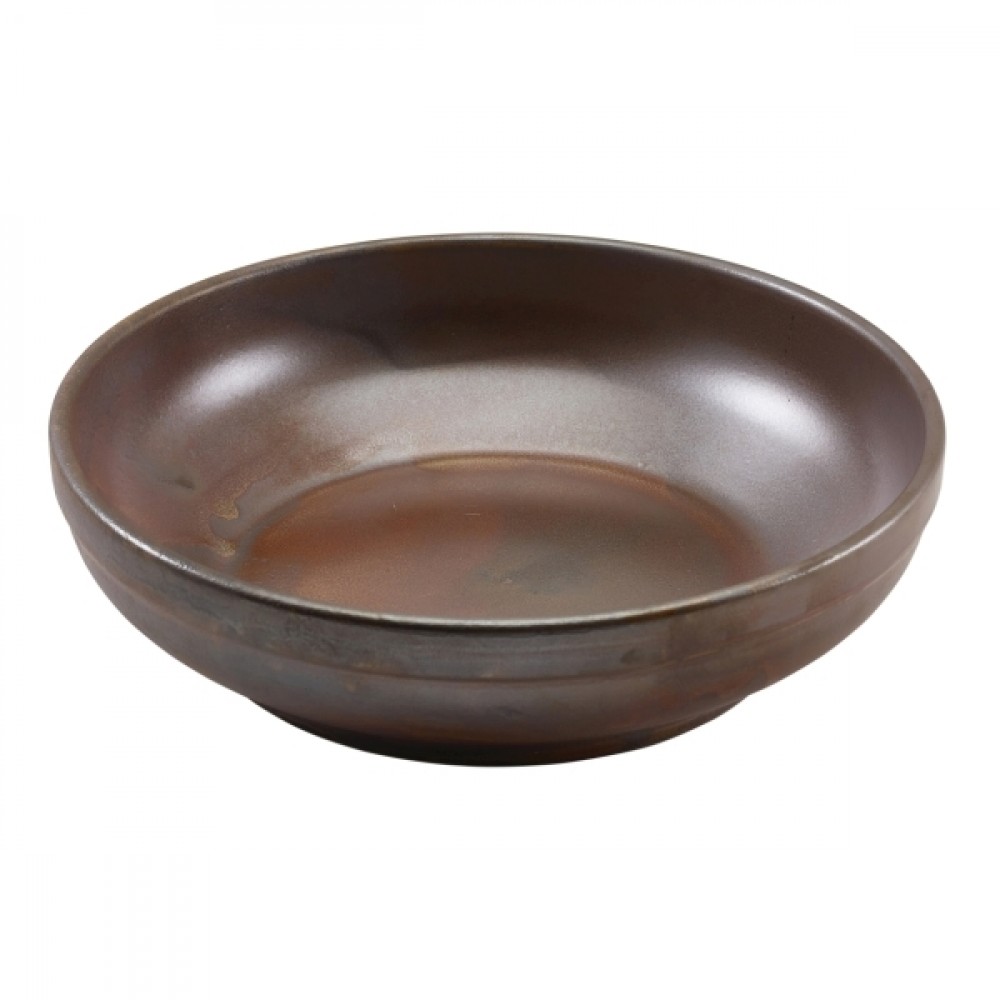Terra Porcelain Coupe Bowl Rustic Copper 20cm-7.9"