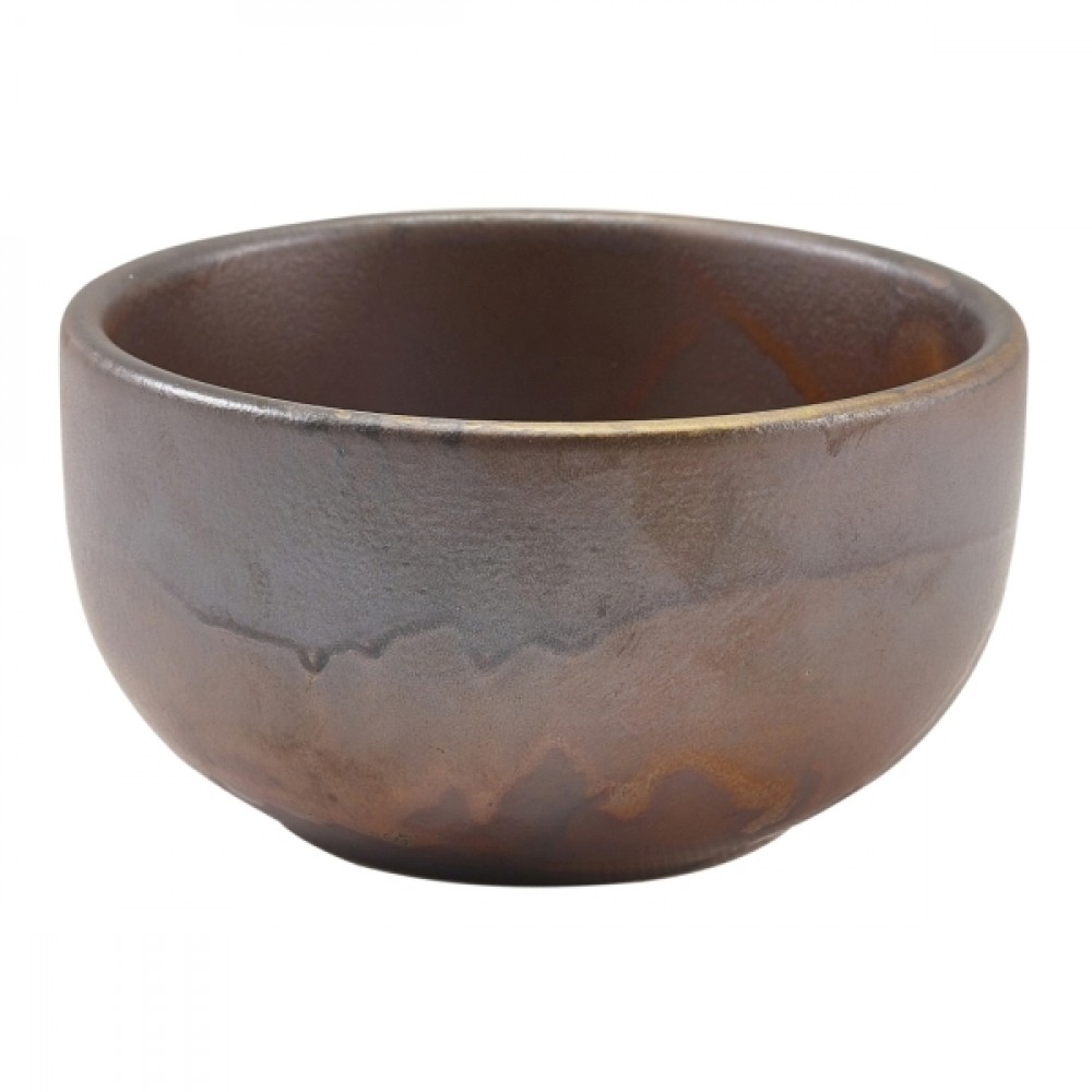 Terra Porcelain Round Bowl Rustic Copper 11.5cm-4.5"