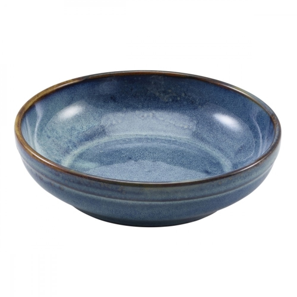 Terra Porcelain Coupe Bowl Aqua Blue 20cm-7.9"