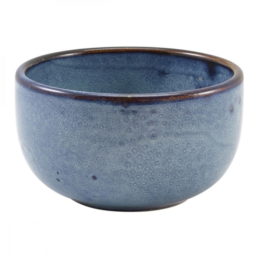 Terra Porcelain Round Bowl Aqua Blue 12.5cm-4.9"