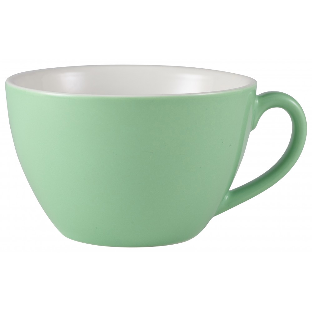 Genware Bowl Shaped Cup Green 34cl-12oz