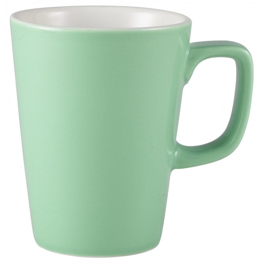 Genware Latte Mug Green 34cl-12oz