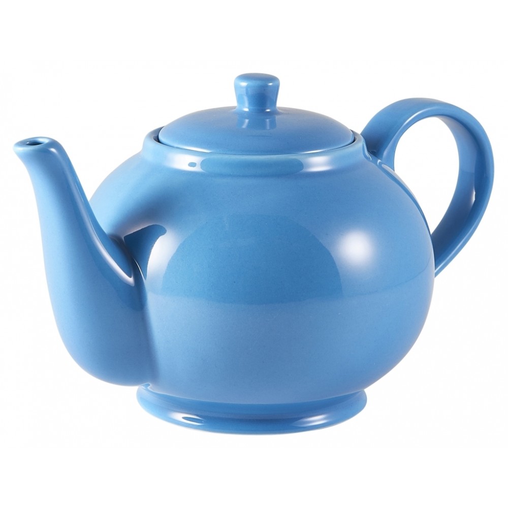 Genware Teapot Blue 85cl-30oz