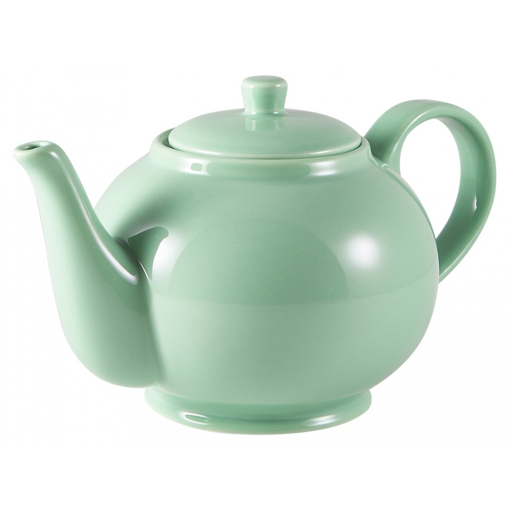 Genware Teapot Green 85cl-30oz