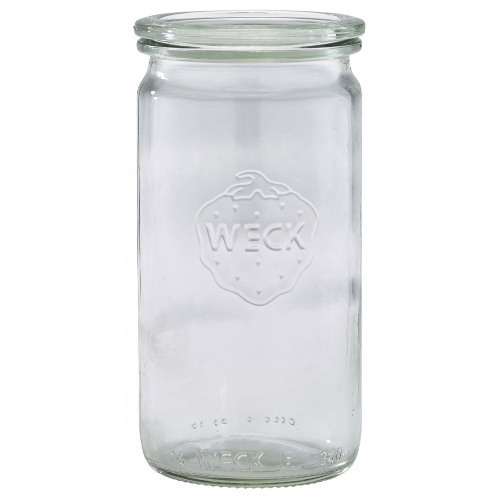 Weck Cylindrical Jar & Lid 34cl/12oz