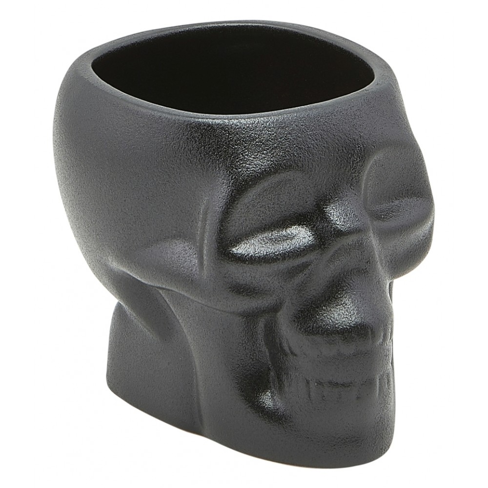 Berties Cast Iron Effect Skull Tiki Mug 40cl-14oz