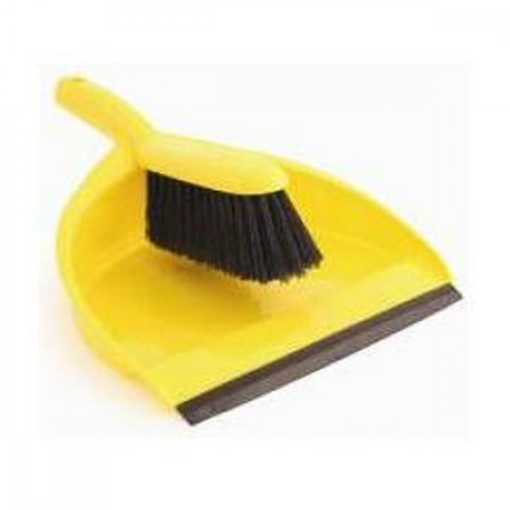 Berties Dustpan & Brush Yellow