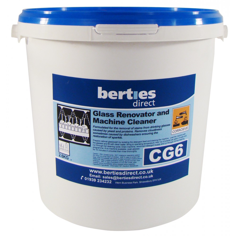 Berties CG6 Glass Renovator & Machine Cleaner