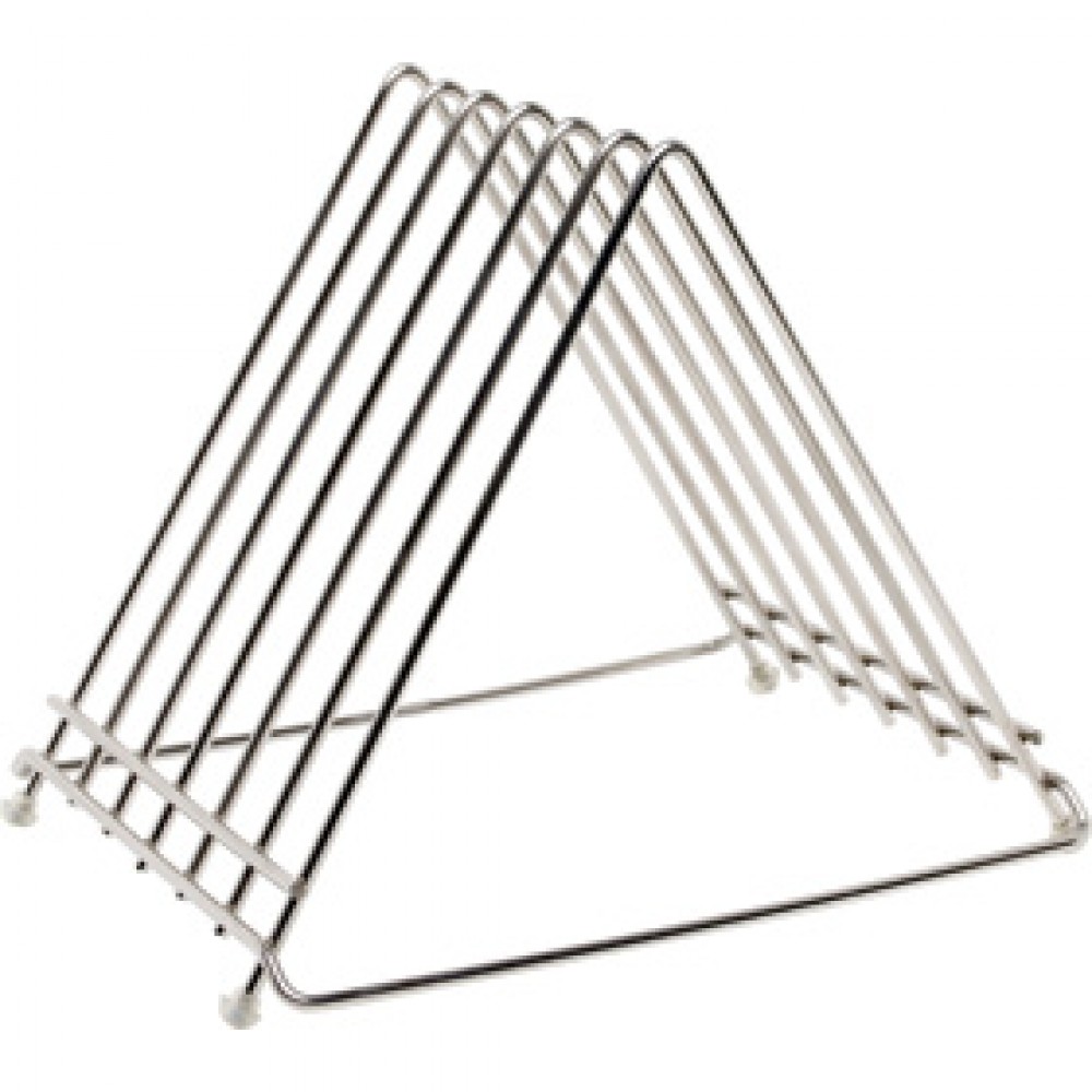 Genware Stainless Steel Heavy Duty Chopping Board Rack for 6x0.5" or 6x1" boards