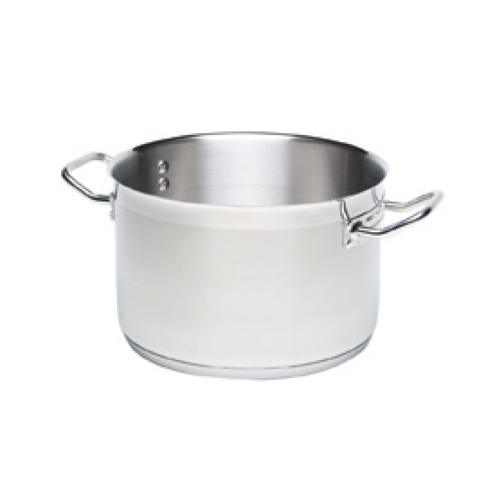 Genware Stainless Steel Large Casserole 40cm 31 Litre