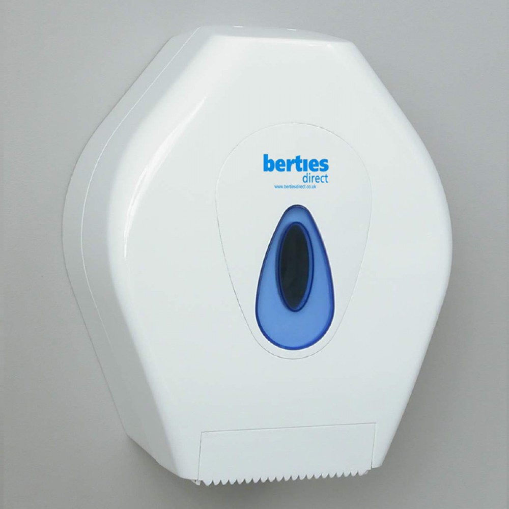 Berties Modular Mini Jumbo Toilet Roll Dispenser White