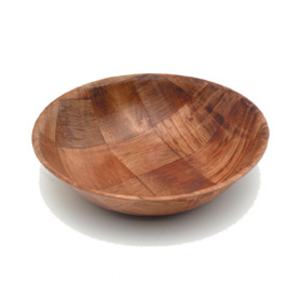 Genware Woven Wood Round Bowl 250mm