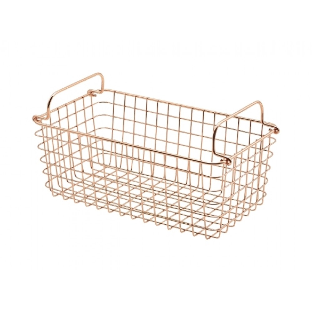 Genware Wire Basket Rectangular Copper GN 1/3
