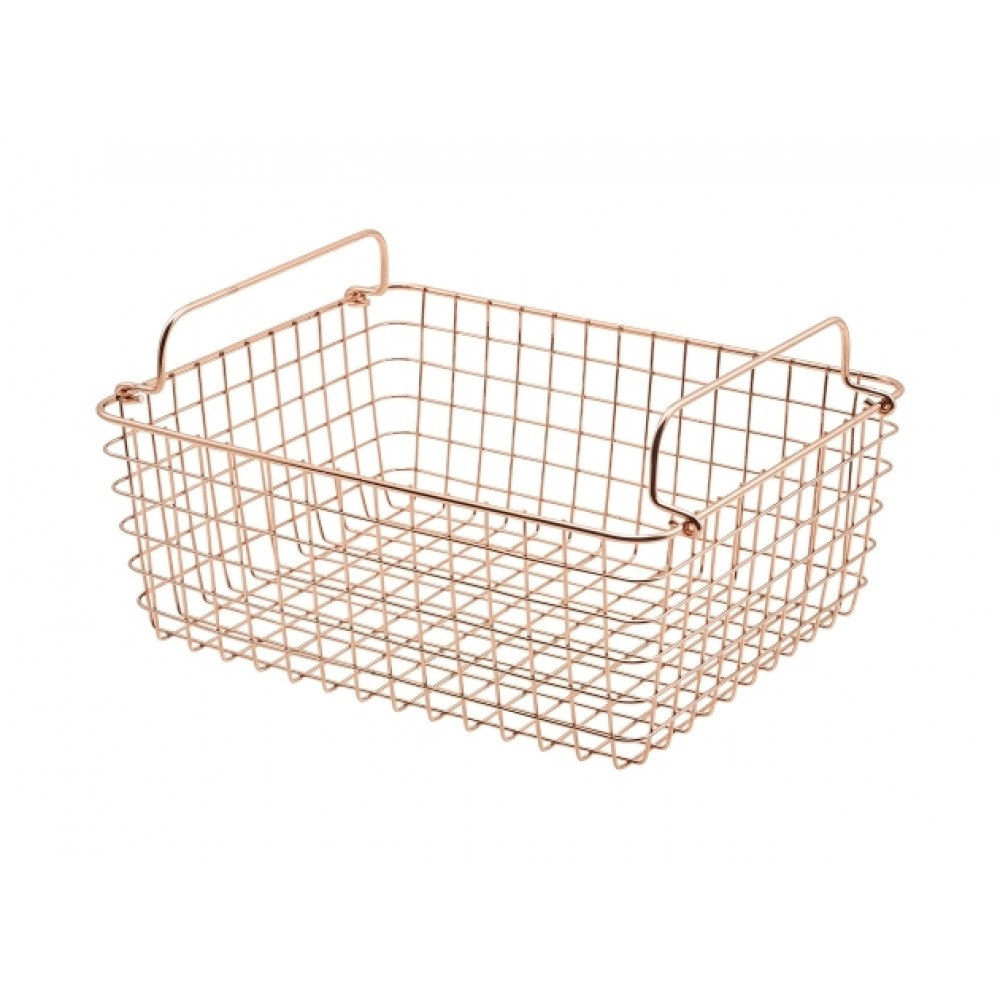 Genware Wire Basket Rectangular Copper GN 1/2