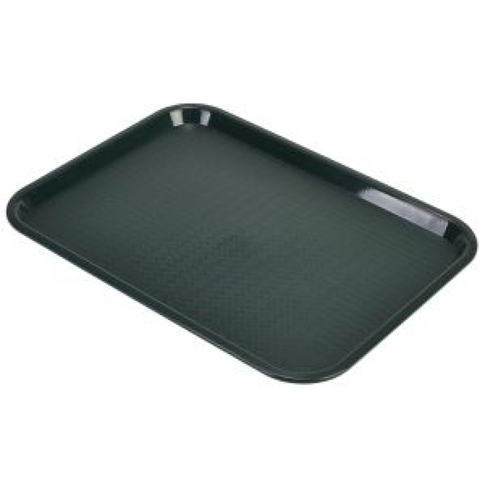 Genware Fast Food Rectangular Tray Forest Green 406x305mm