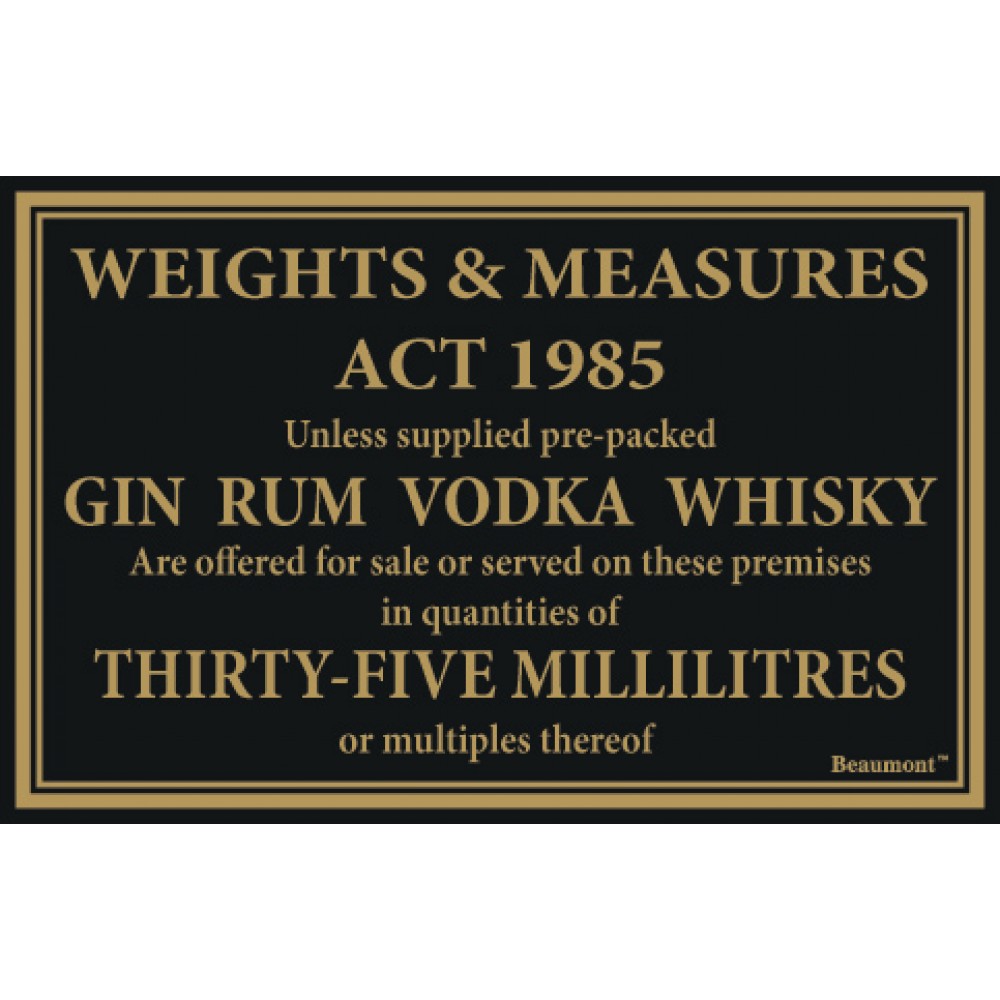 Berties Weights & Measures Act 35ml 17x14cm
