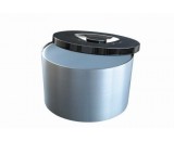 Berties Ice Bucket Round Brushed Aluminium effect 10L