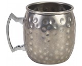 Berties Vintage Barrel Mug Hammered 40cl/14oz