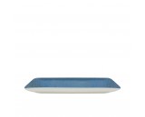 Sango Java Rectangular Plate Horizon Blue 25x10-10x4"