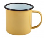 Berties Enamel Mug Yellow 36cl-12.5oz