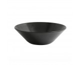 Genware Luna Black Serving Bowl 24x8cm