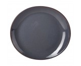 Terra Stoneware Oval Plate Blue 21cm-8.25"