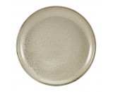 Terra Porcelain Coupe Plate Grey 24cm-9.25"