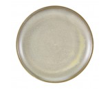 Terra Porcelain Coupe Plate Matt Grey 24cm-9.25"