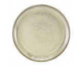 Terra Porcelain Coupe Plate Matt Grey 27.5cm-10.75"