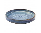 Terra Porcelain Presentation Plate Aqua Blue 21cm-8.25"