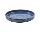 Terra Porcelain Presentation Plate Aqua Blue 26cm-10.25"