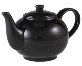 Genware Teapot Black 45cl-15.75oz