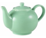 Genware Teapot Green 45cl-15.75oz