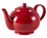 Genware Teapot Red 85cl-30oz