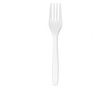 Berties White Standard Plastic Fork