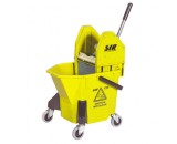 SYR TC20 Mop Bucket & Wringer Yellow 20Ltr