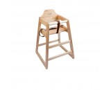 Genware Wooden High Chair Light Wood