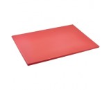 Genware Red High Density Chopping Board 600x450x18mm