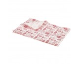 Genware Greaseproof Paper Red Steakhouse print 25x35cm (1000