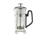 Genware Glass Chrome Finish Cafetiere 3 Cup