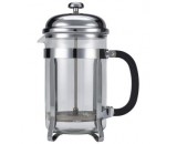 Genware Pyrex Chrome Finish Cafetiere 12 Cup