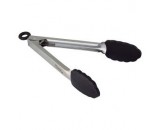 Genware Locking Tongs with Silicone Tips 230mm